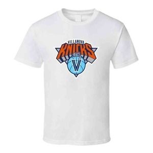 Villanova Knicks New York Mashup Parody Fan T Shirt White Shirt